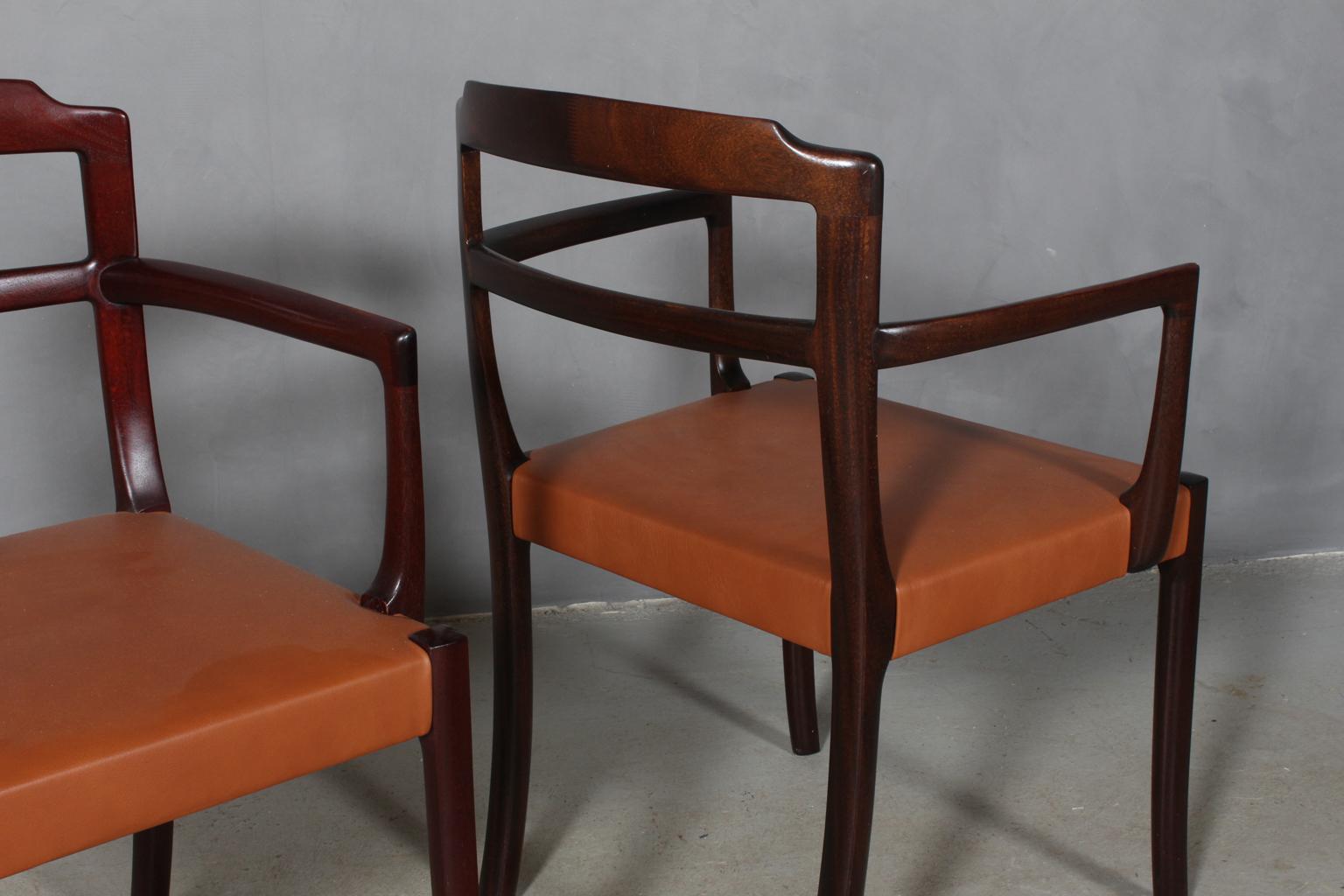 Mid-20th Century Ole Wanscher Two Armchairs