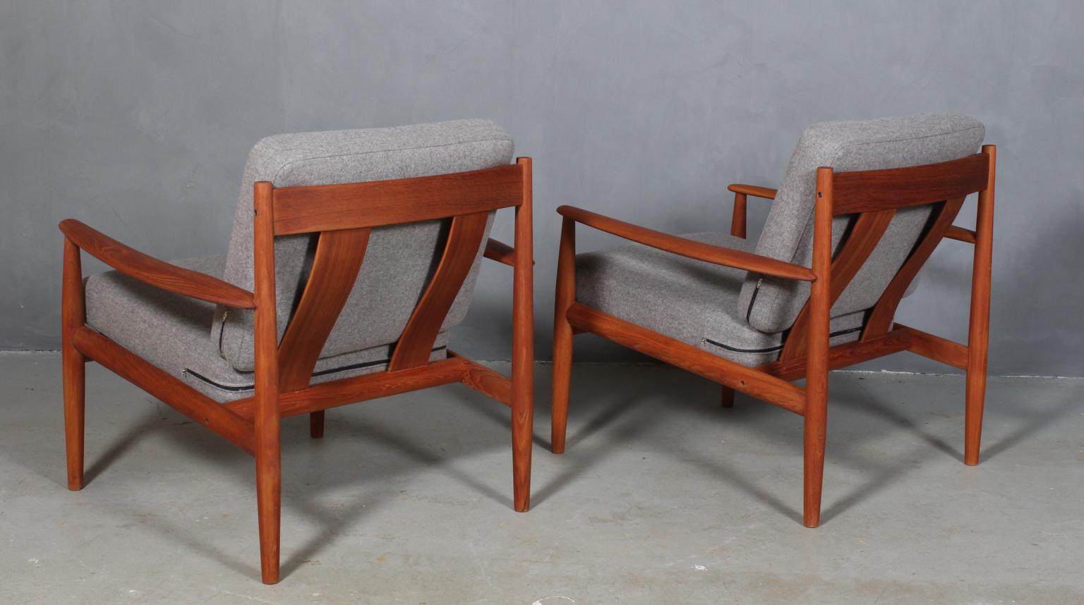 Danish Ole Wanscher Two Lounge Chairs