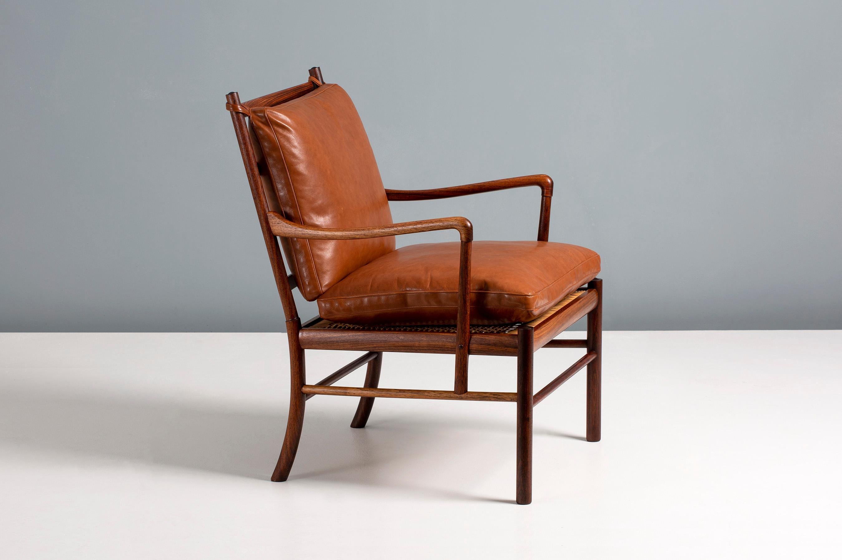 Mid-20th Century Ole Wanscher Vintage Rosewood Colonial Chair, 1949