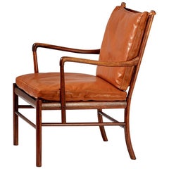 Ole Wanscher Vintage Rosewood Colonial Chair, 1950s