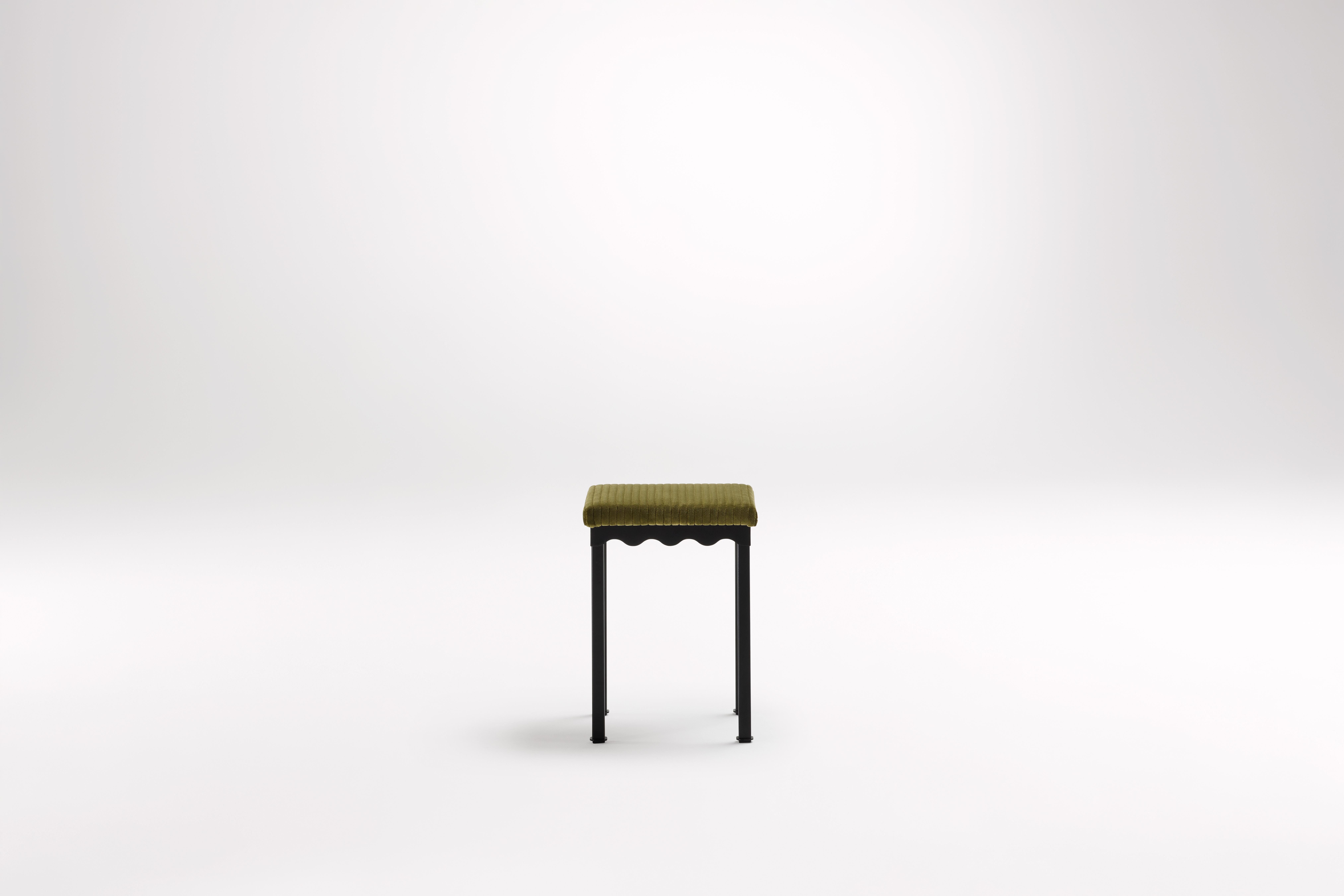 Oleander Bellini Low Stool by Coco Flip
Dimensions: D 34 x W 34 x H 45 cm
Materials: Timber / Stone tops, Powder-coated steel frame. 
Weight: 5 kg
Frame Finishes: Textura Black.

Coco Flip is a Melbourne based furniture and lighting design studio,