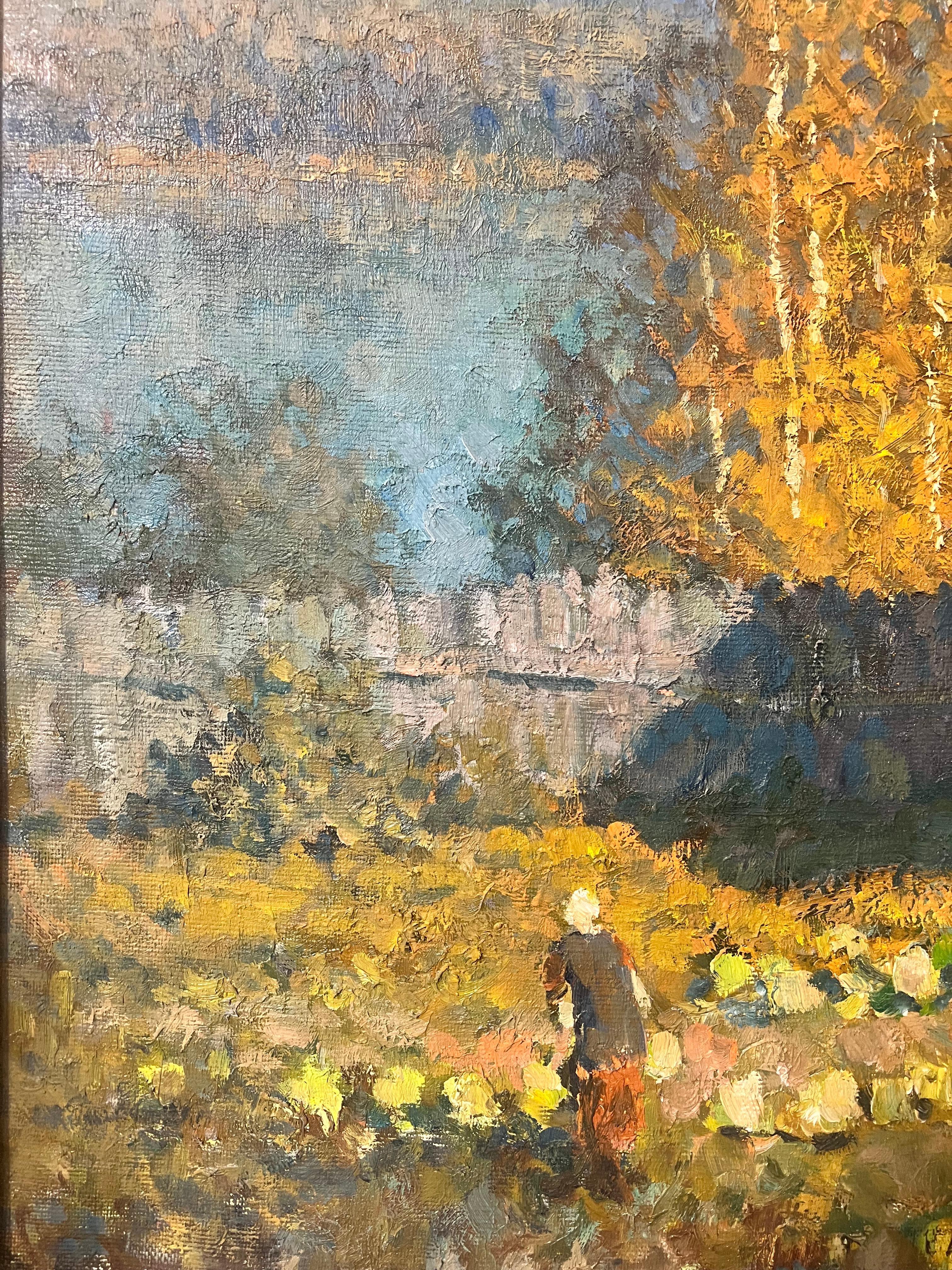 Cura d'autunno - Painting Impressionismo di Oleg Ardimasov