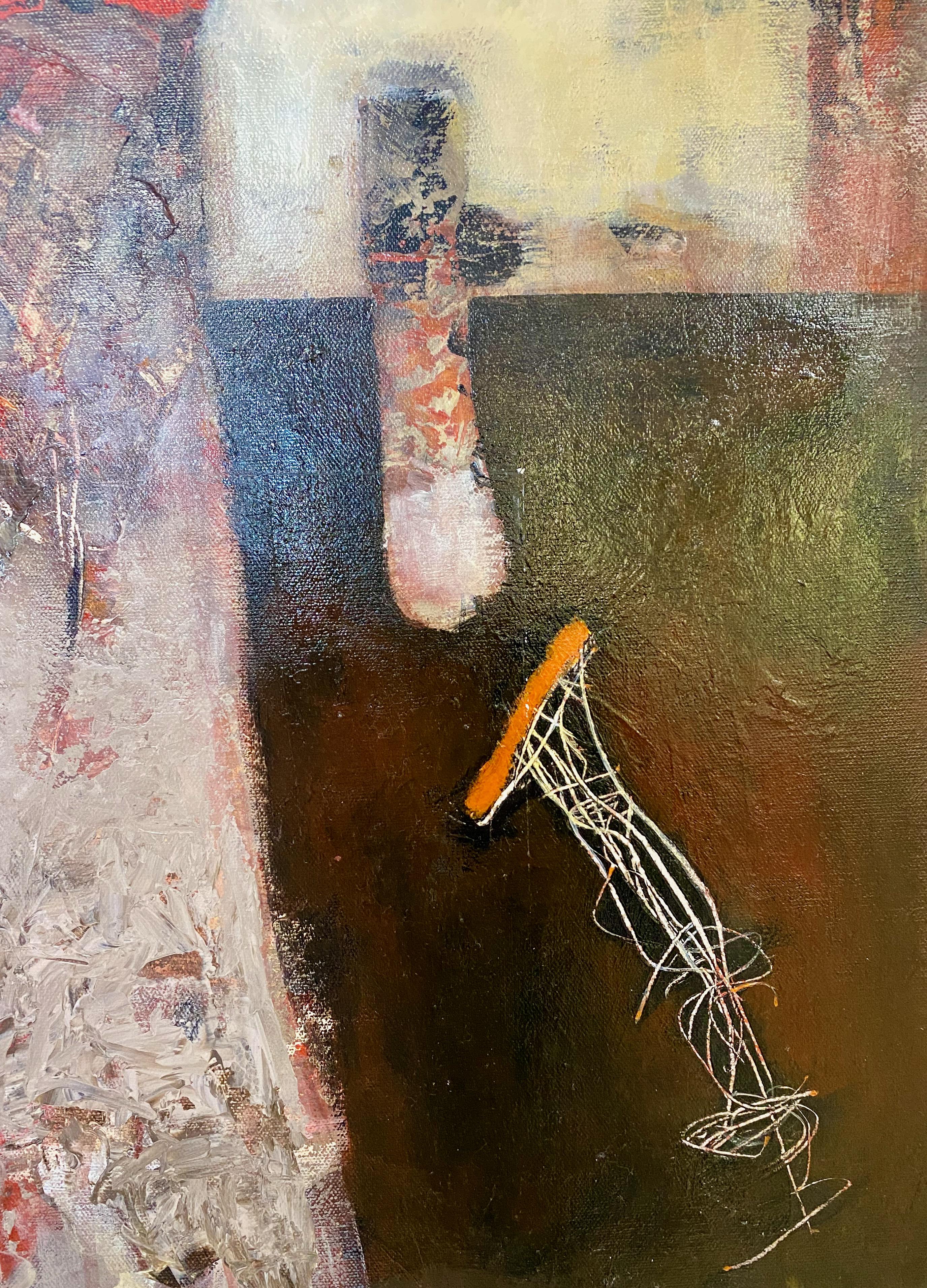 Acrylic painting by Ukranian-Dutch artist Oleg Bondarenko. Painted in Sweden in 1921. Signed á tergo. 

I have no relationship to the color green - but I love to paint the nature  The words are Oleg Bondarenko´s, born in Odessa Ukraine 1968. Moved