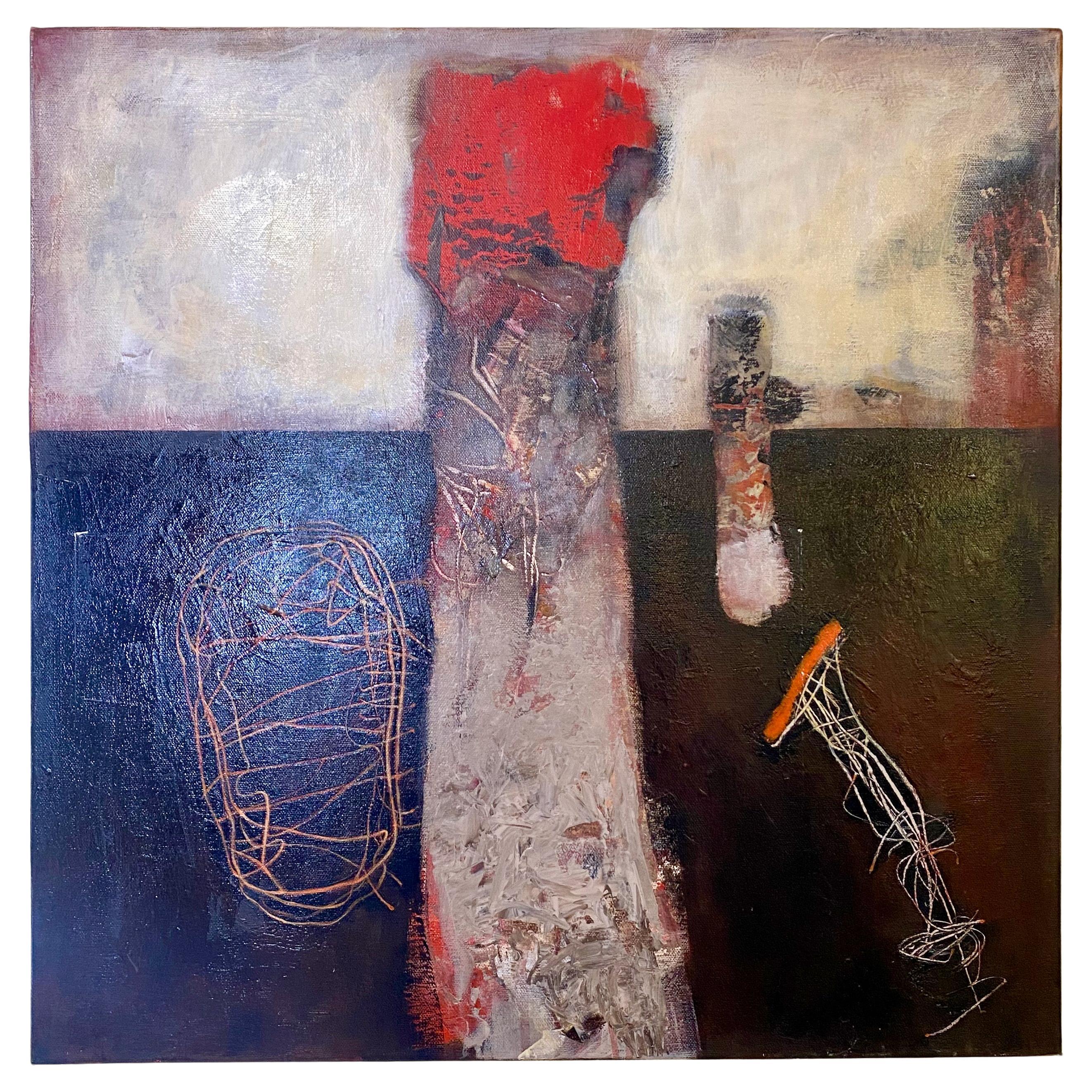 Oleg Bondarenko - The tower and the Flower, acrylic on canvas For Sale