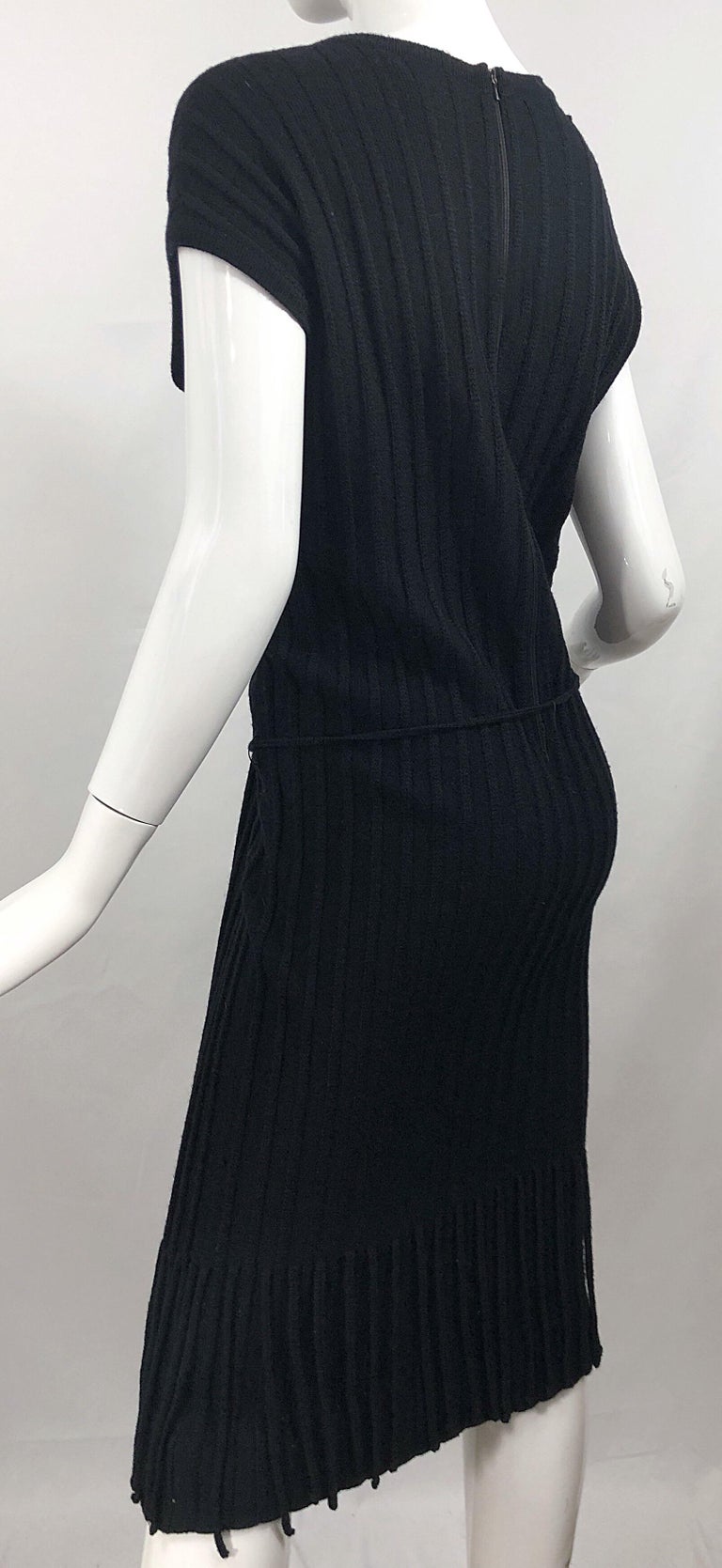 Oleg Cassini 1960s Large Size Black Carwash Hem Flapper Style Vintage ...