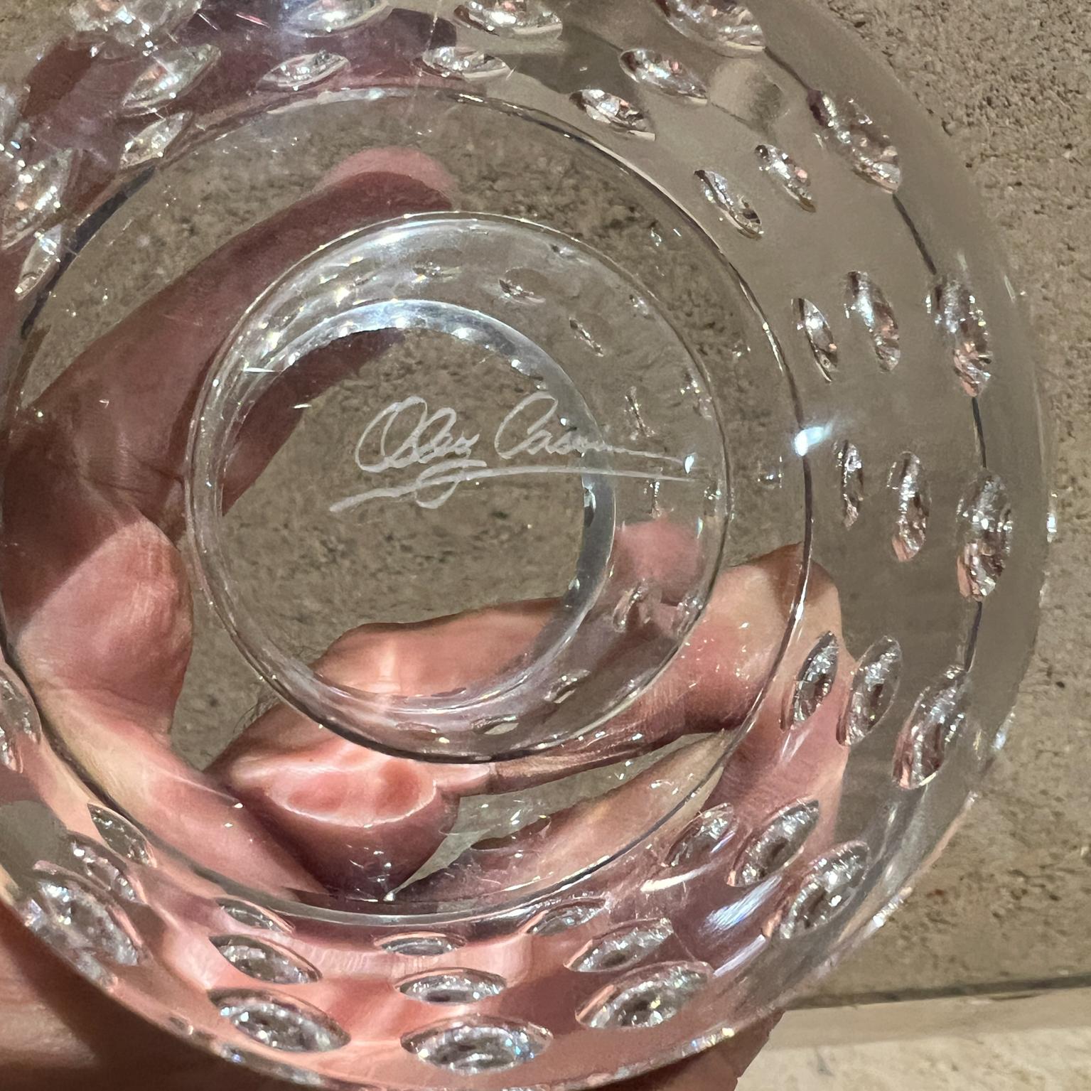Oleg Cassini Portavelas de Cristal Votivo de Cristal Burbuja en venta 1