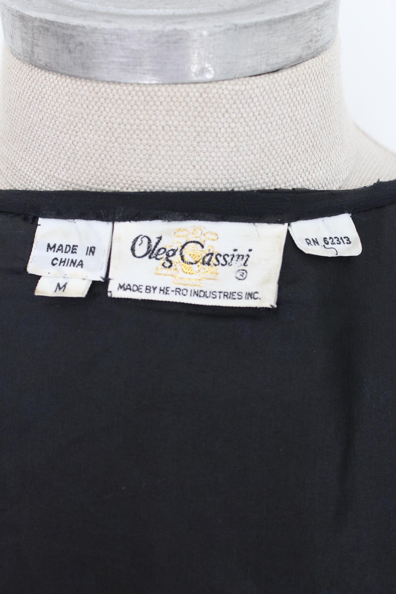 Oleg Cassini Green Sequins Silk Vintage Evening Jacket 1990s For Sale 2