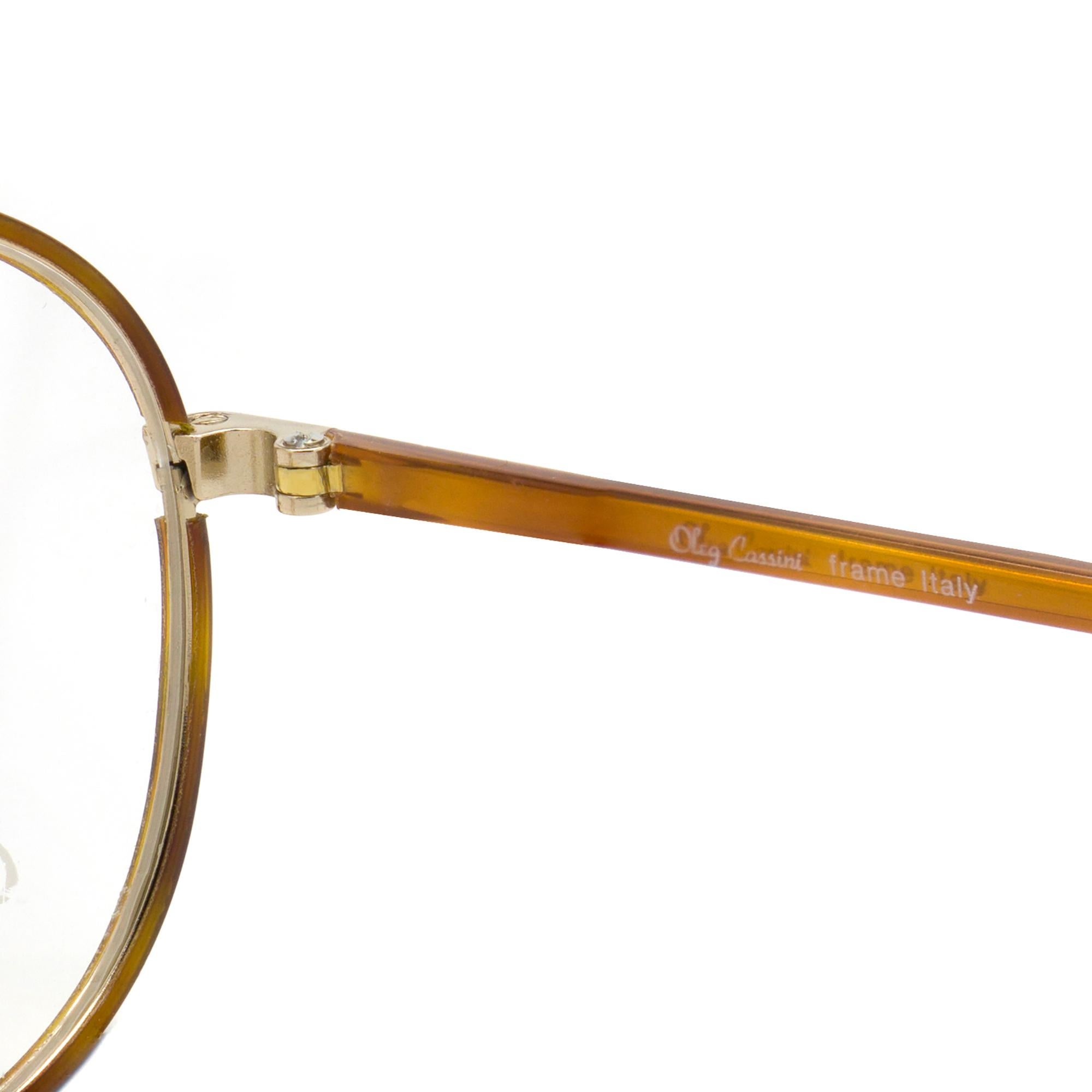 Oleg Cassini Runde Vintage-Gläser (Beige) im Angebot