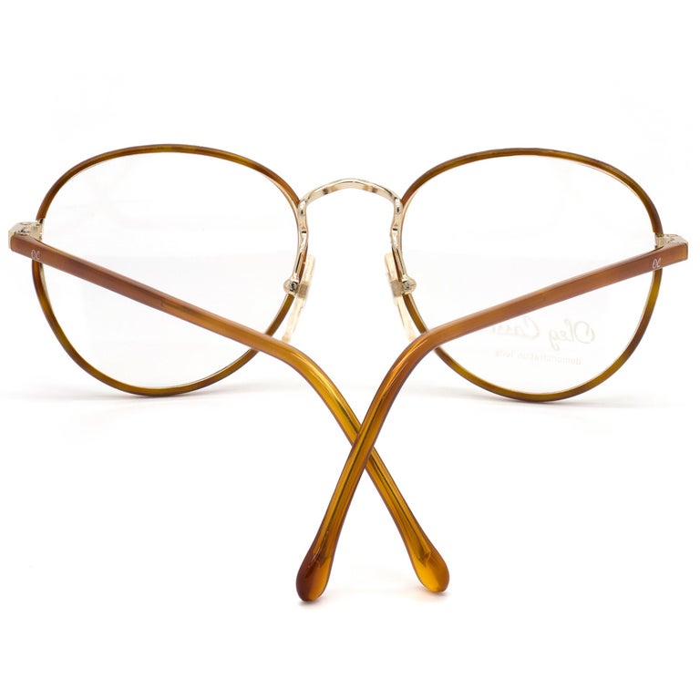 Oleg Cassini round vintage eyeglasses For Sale at 1stDibs