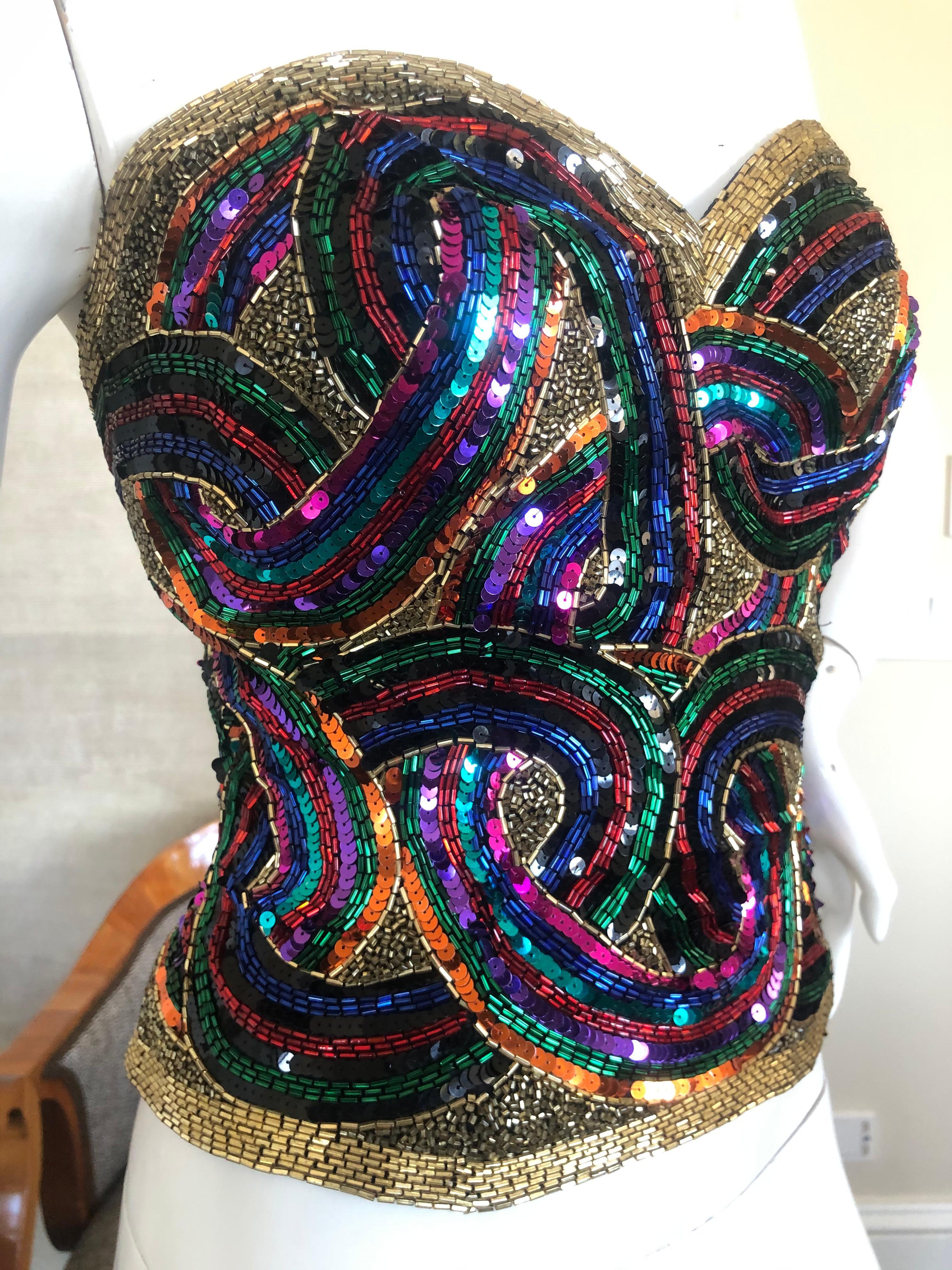 sequined corsets