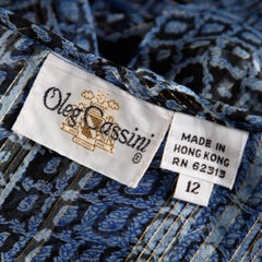 Oleg Cassini Vintage Silk Blouse, 1970s