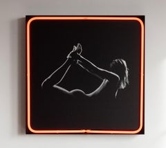 "Chakra sacrale" Fotografia a tecnica mista 26" x 26" pollici Edizione 1/7 di Oleg Char