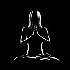 "Third Eye Chakra" Black & White Photography 18" x 18" in Ed. 1/20 by Oleg Char