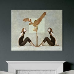 Double Senses, Figurative Art, Original oil Painting, Ready to Hang