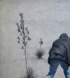 Escape from Reality Figurative Art Original oil Painting, Ready to Hang