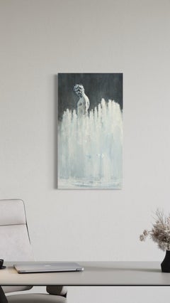 Neptuno Figurative Kunst Original Ölgemälde, hängefertig