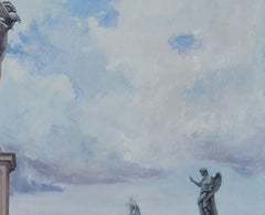 Pass by the Angels, Cityscape, Original oil Painting, Ready to Hang