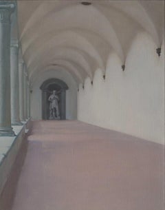 Santa Croce Gallery, Interior Original oil Painting, Ready to Hang