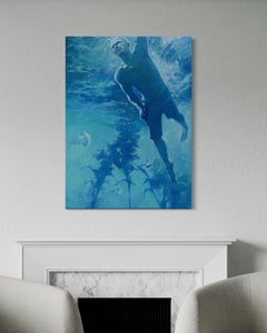 Shark Figurative Art, Original oil Painting, Ready to Hang