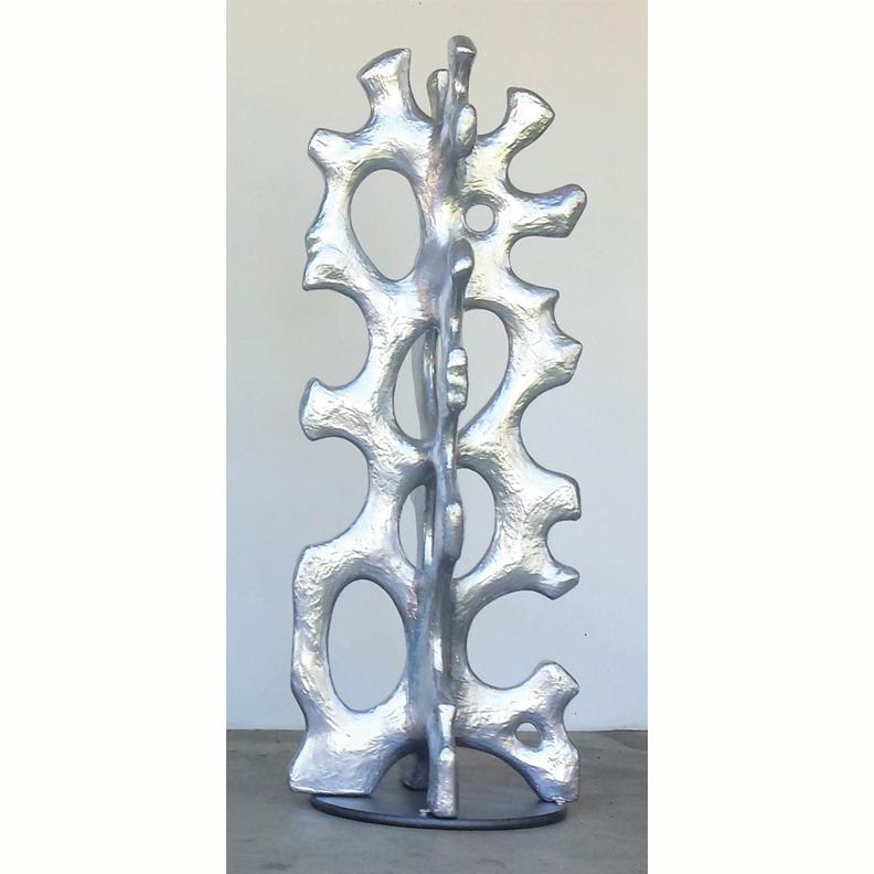 Oleg Lobykin Abstract Sculpture -  Diversity (Silver)