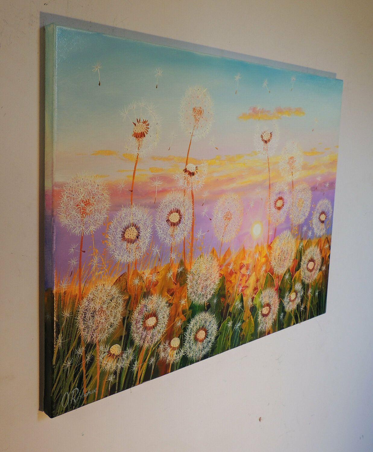 Il sole si nasconde, Pittura, Olio su tela in vendita 1