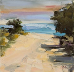 Early Morning: Sea Freshness, Impressionist Landscape, Oil on Canvas