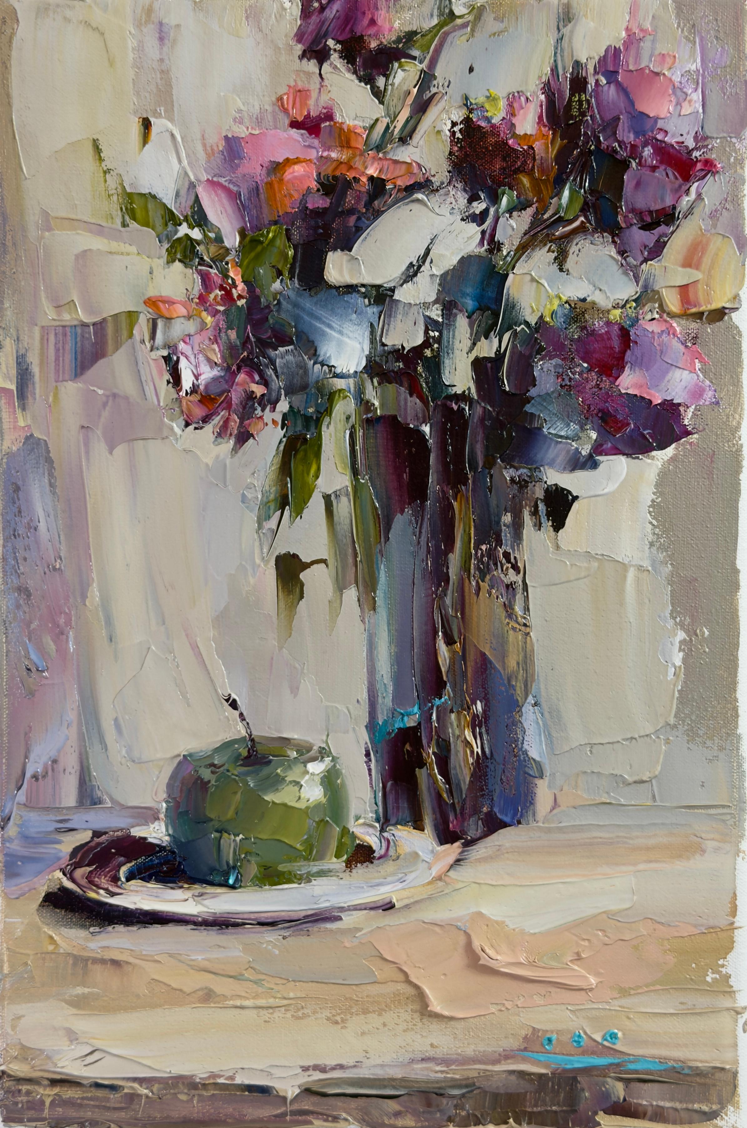 Oleg Sharapanovsky - A Home Story, Impressionist Still Life Painting ...