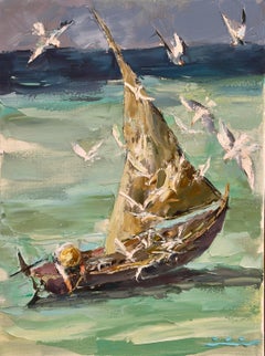 L'union éternelle du pêcheur et de la mouette