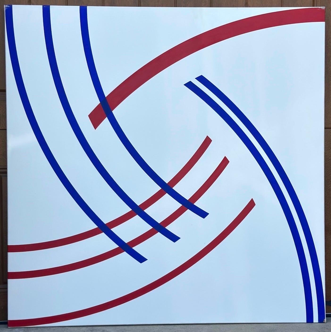 Gran cuadro al óleo Oleg Sohanievich Arte no conformista Avant Garde Ucraniano en venta 1