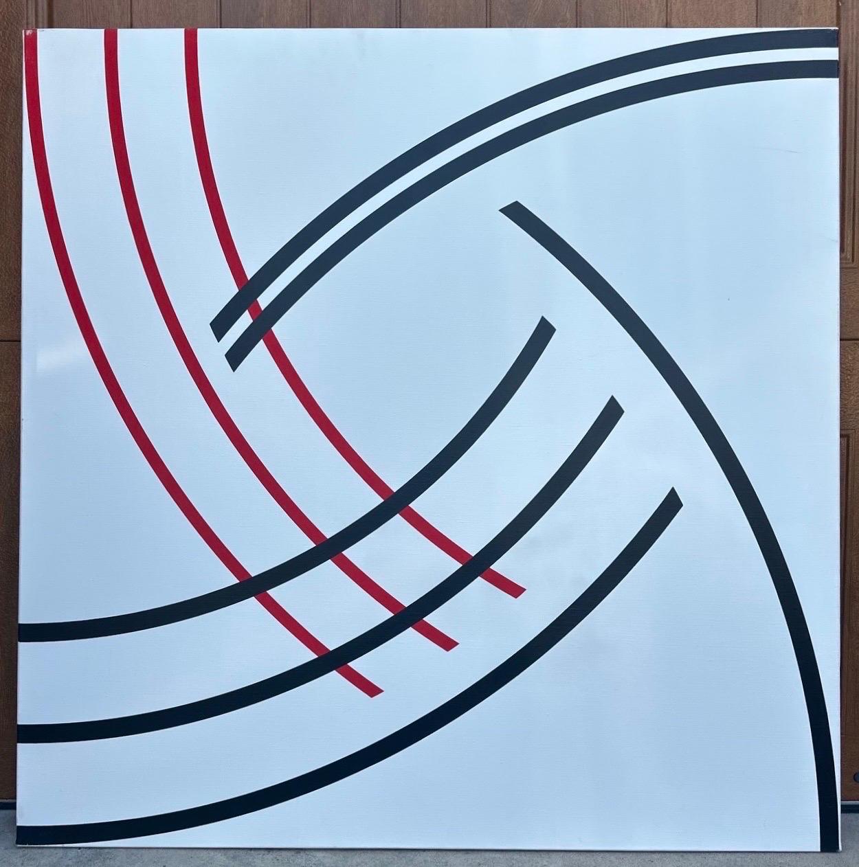 Gran cuadro al óleo Oleg Sohanievich Arte no conformista Avant Garde Ucraniano en venta 4