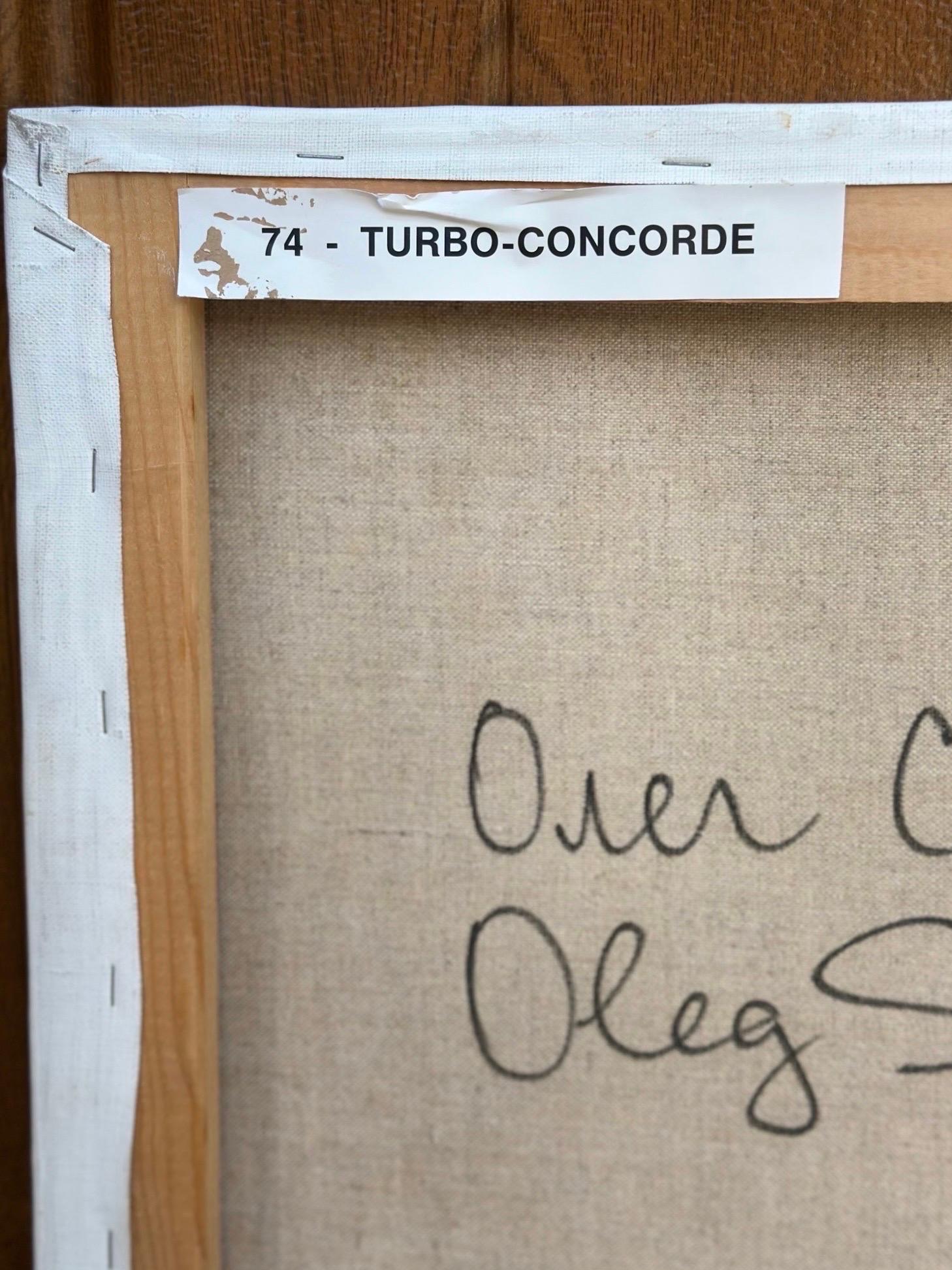 Gran cuadro al óleo Oleg Sohanievich Arte no conformista Avant Garde Ucraniano en venta 6