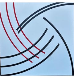 Gran cuadro al óleo Oleg Sohanievich Arte no conformista Avant Garde Ucraniano