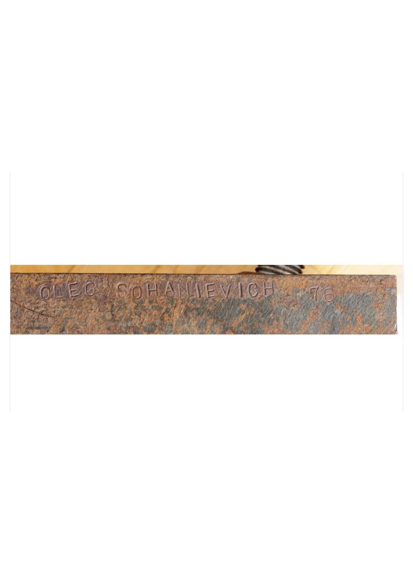 Corten Steel Sculpture Oleg Sohanievich Non Conformist Avant Garde Ukrainian For Sale 3
