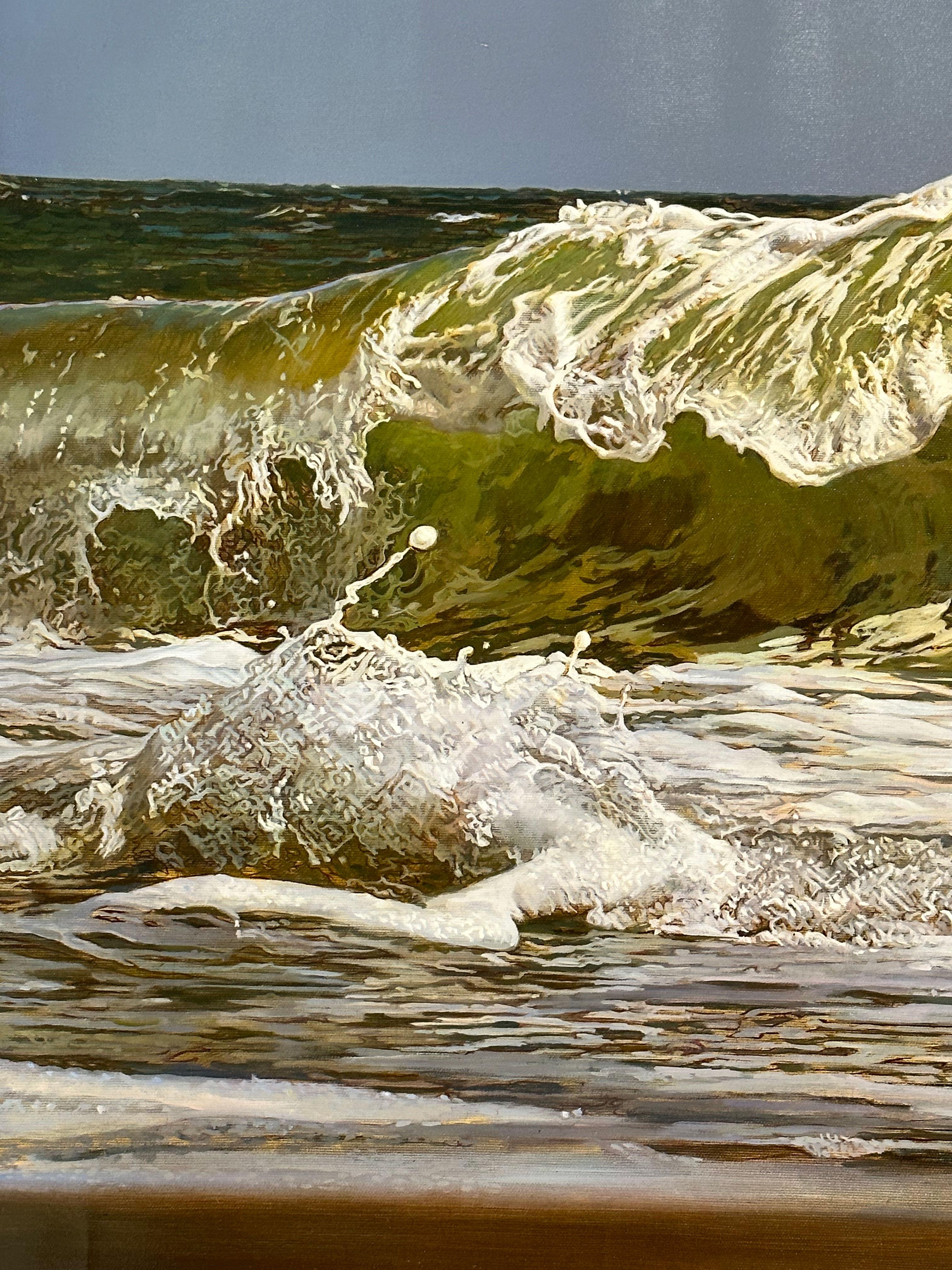 „Wave“, Oleg Turchin, Öl auf Leinwand, 30x47, Fotorealismus, Original-Ölgemälde im Angebot 1