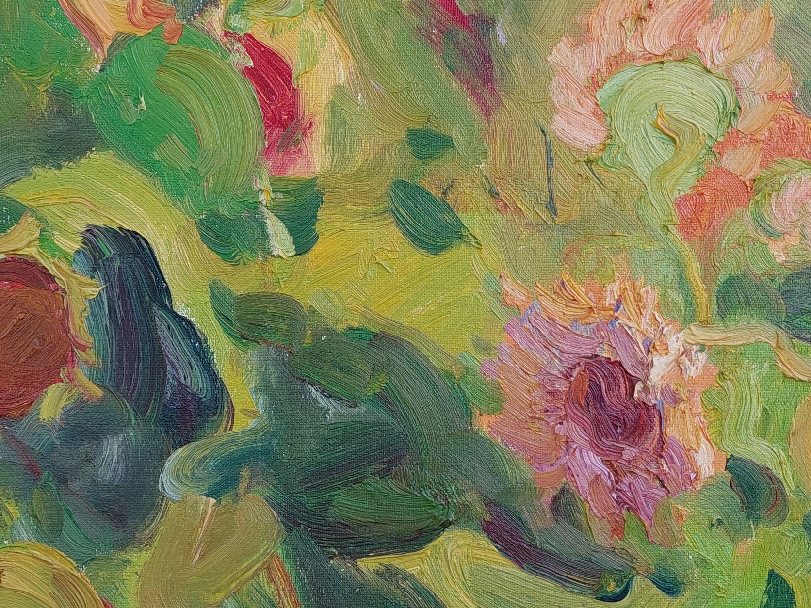 Sonnenblumen (Impressionismus), Painting, von Oleksandr Khrapachov