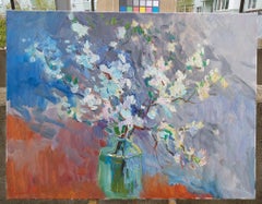 "A blossoming apple tree"