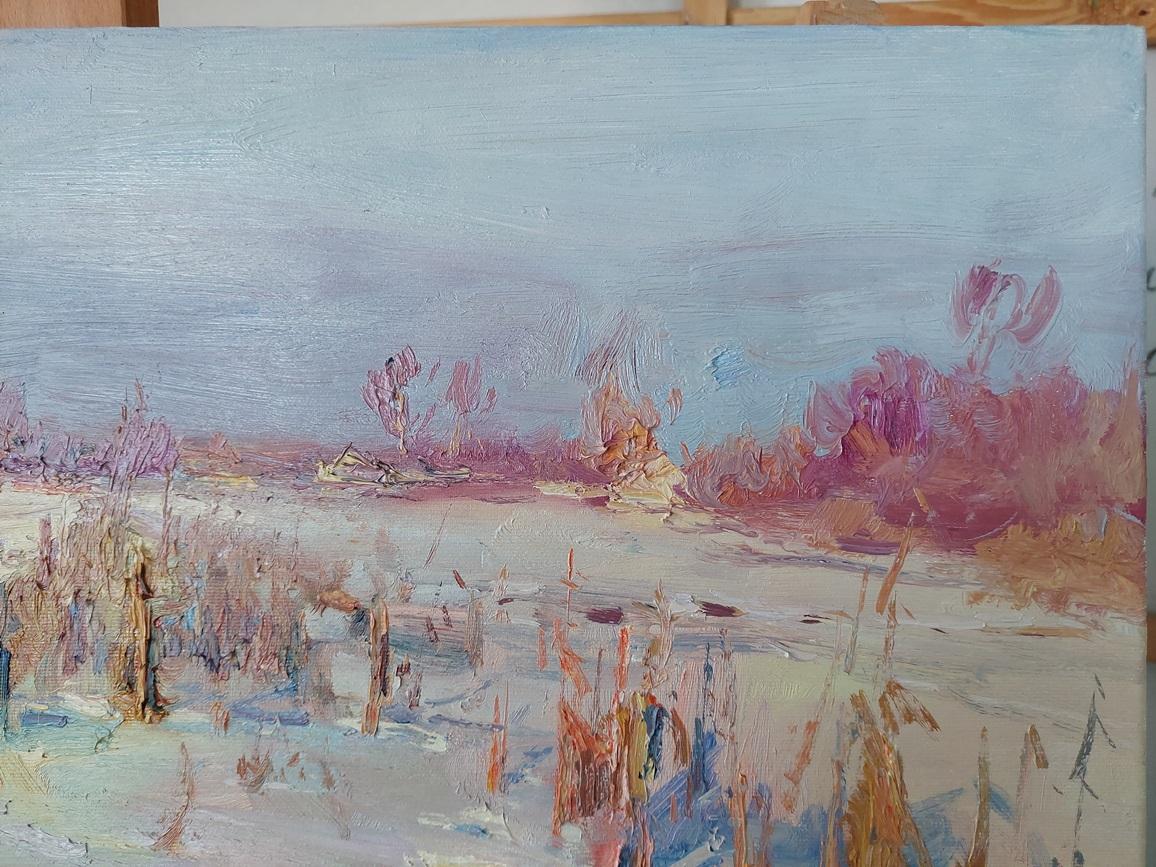 „Ein sonniger Tag“ (Grau), Landscape Painting, von  Oleksandr Khrapachov