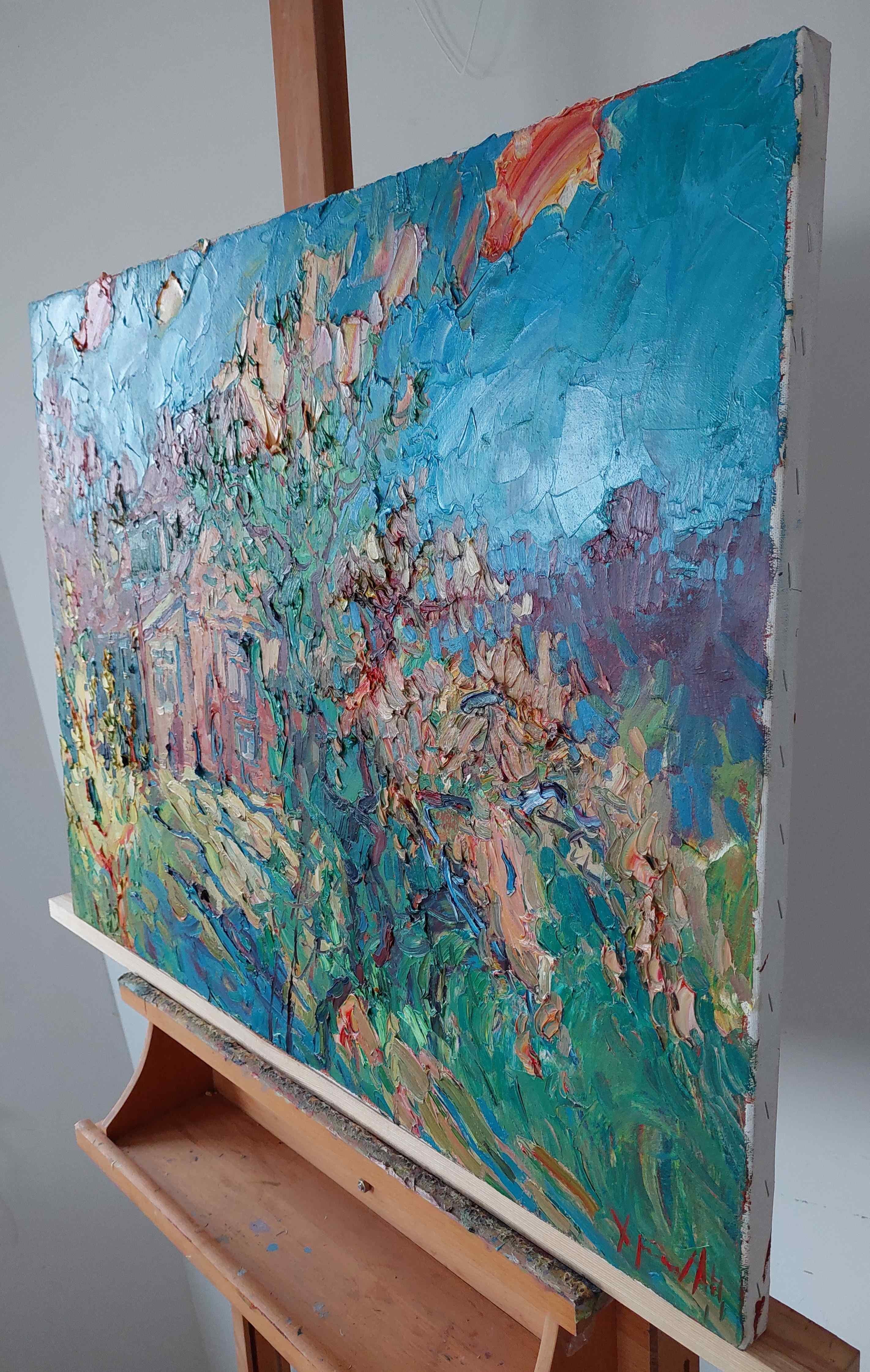 QUASI ESTATE - Landscape Painting Blu di  Oleksandr Khrapachov