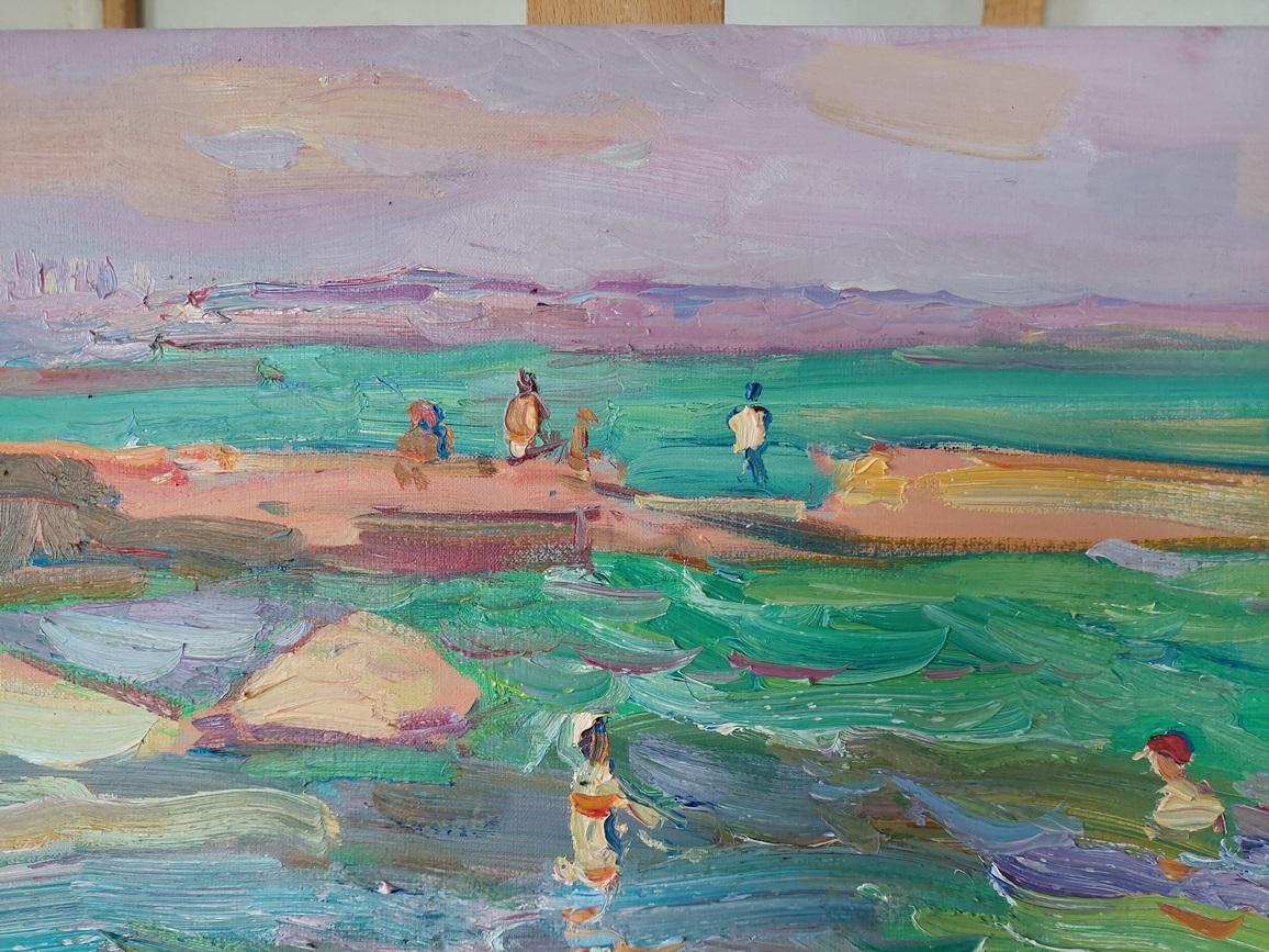 Das Werk entstand während einer Pleinair-Session in Odessa im Jahr 2025.
# Am Meer. Odessa
Alexander Chrapatschow  2025  
Leinwand, Öl  50×70 cm
---
# Der Atem des Schwarzen Meeres, eingefangen in Öl
Als der Künstler Alexander Khrapachov im Sommer