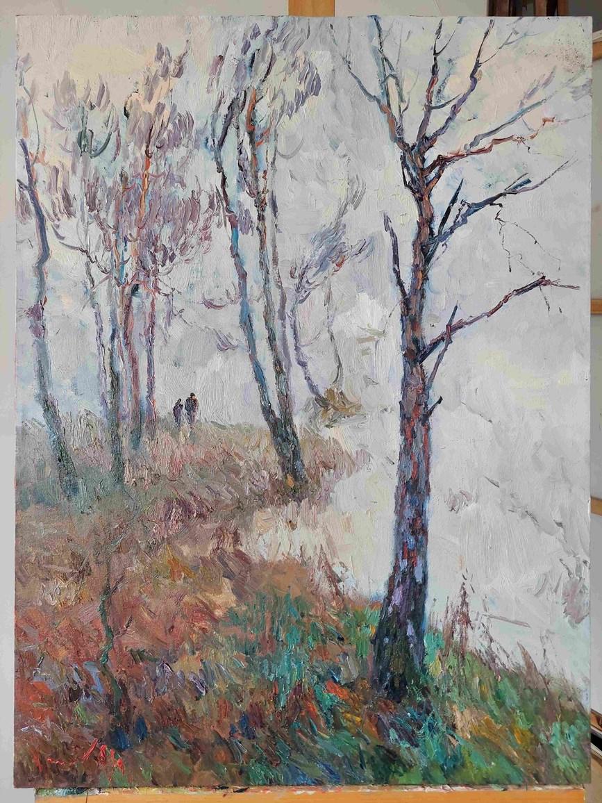 Herbst – Painting von  Oleksandr Khrapachov