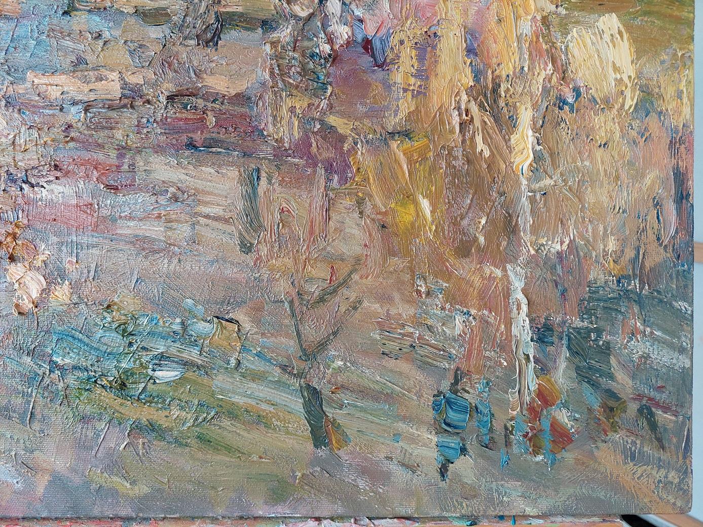 En pleno otoño tardío, cuando todo está envuelto en la calma y el silencio, el artista Alexander Khrapachev traslada al espectador a los albores de esta estación otoñal. La sensación de un día húmedo y nublado, cuando las lluvias otoñales ya se han