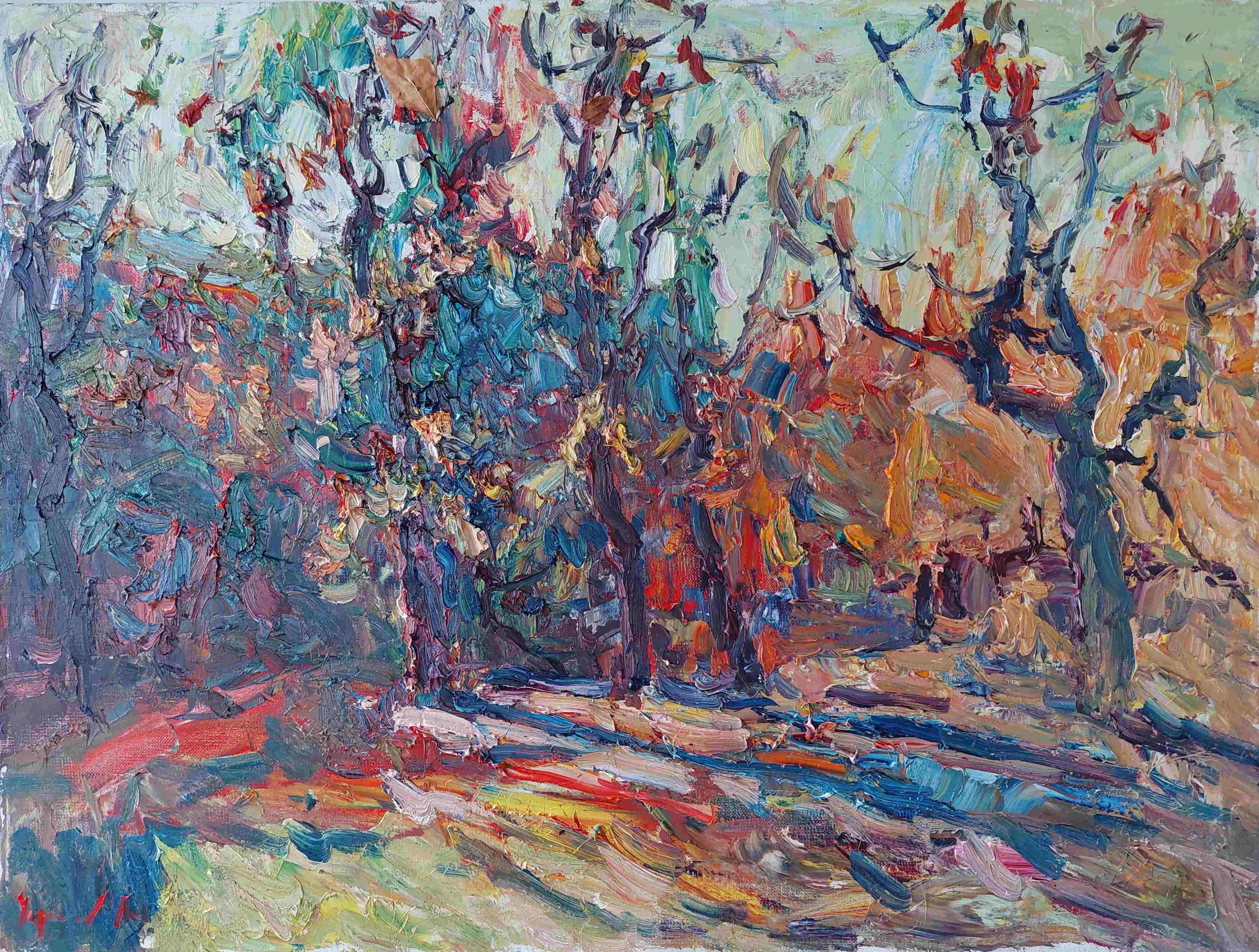  Oleksandr Khrapachov Landscape Painting - AUTUMN_
