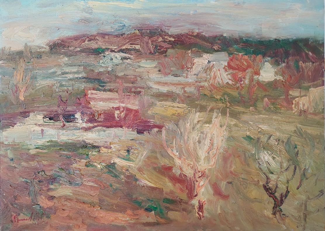  Oleksandr Khrapachov Landscape Painting - "Autumn"