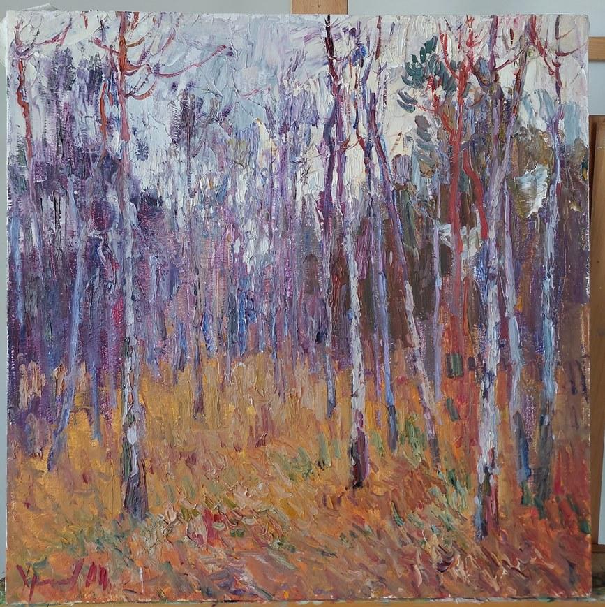 „Herbst ist gekommen“ – Painting von  Oleksandr Khrapachov