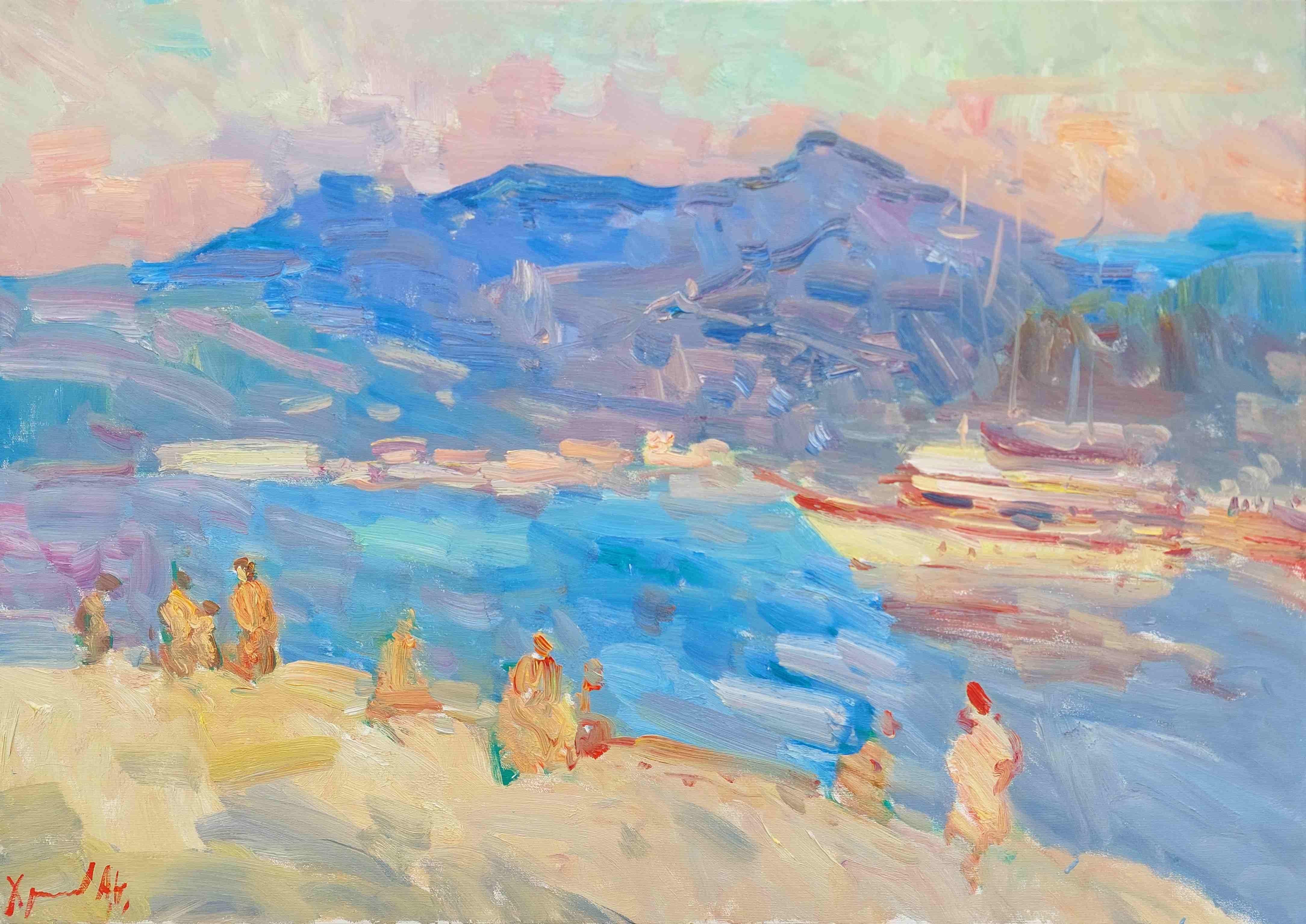  Oleksandr Khrapachov Landscape Painting - "Batumi. Summer"