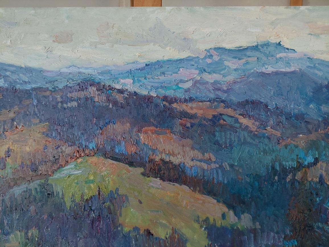 “Fir trees.Transcarpathia” - the melody of mountain peaks

Oleksandr Khrapachov, 2014

The canvas “Fir trees.Transcarpathia” invites the viewer to a journey through the breathtaking landscapes of the Carpathian Mountains - in that special, mystical