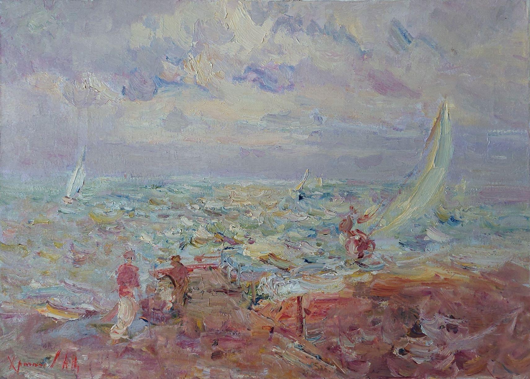  Oleksandr Khrapachov Landscape Painting - CLOUDS.