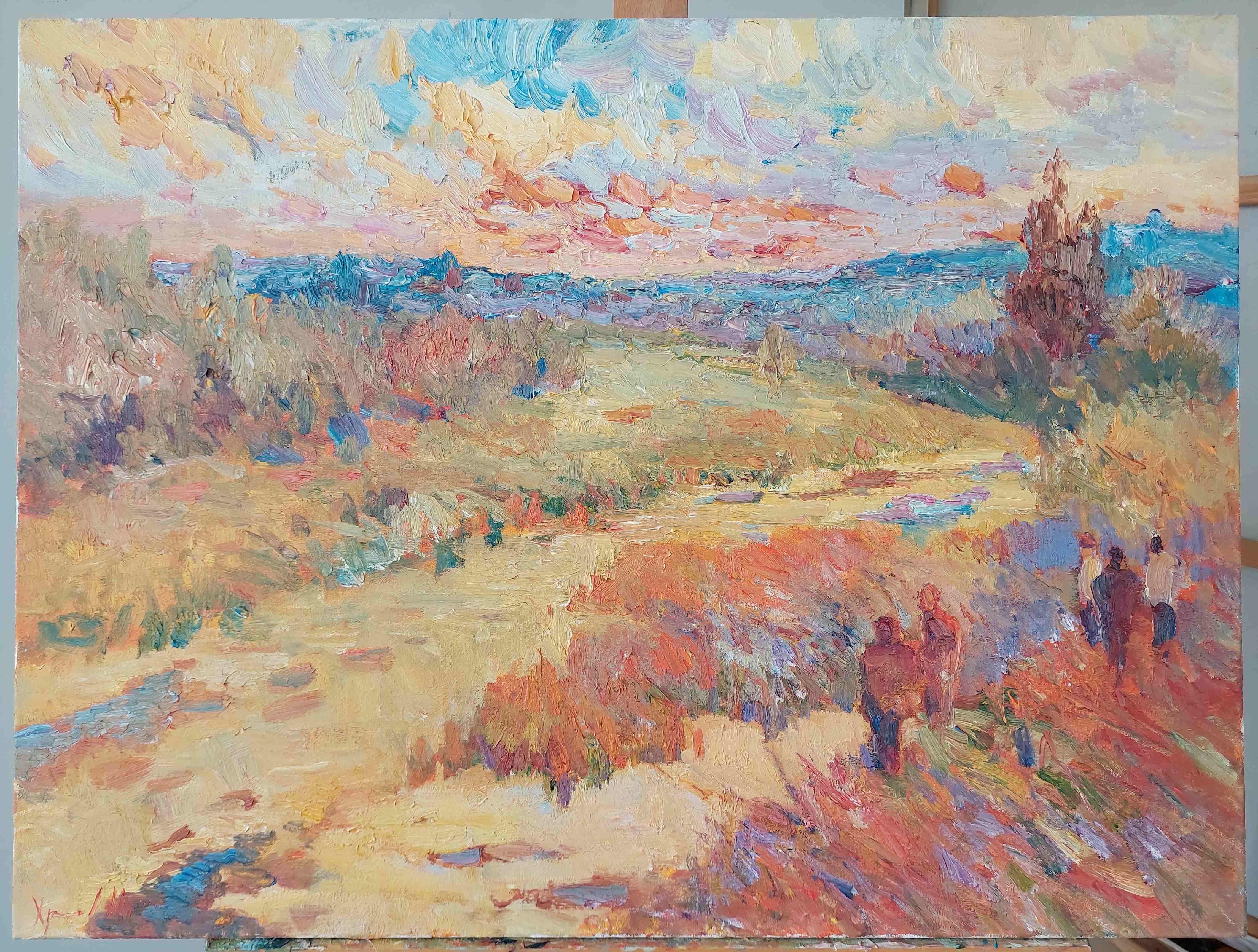 Dubno-Steppen – Painting von  Oleksandr Khrapachov