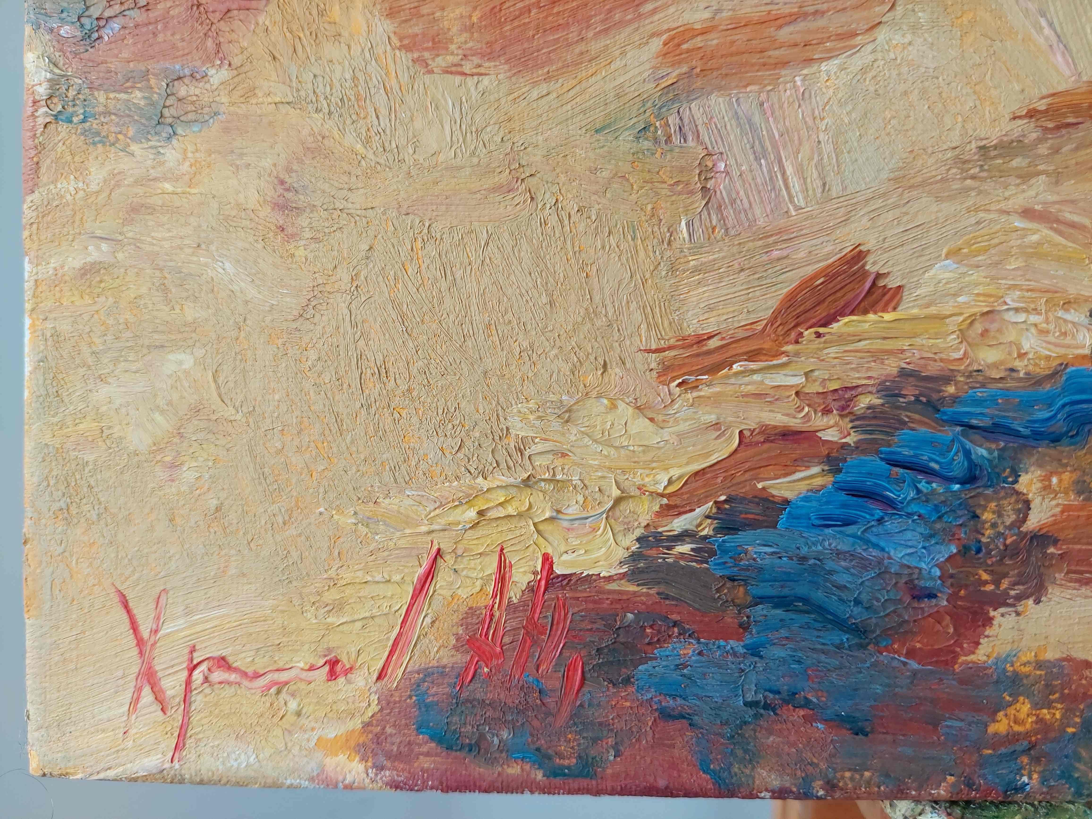Dubno-Steppen (Impressionismus), Painting, von  Oleksandr Khrapachov