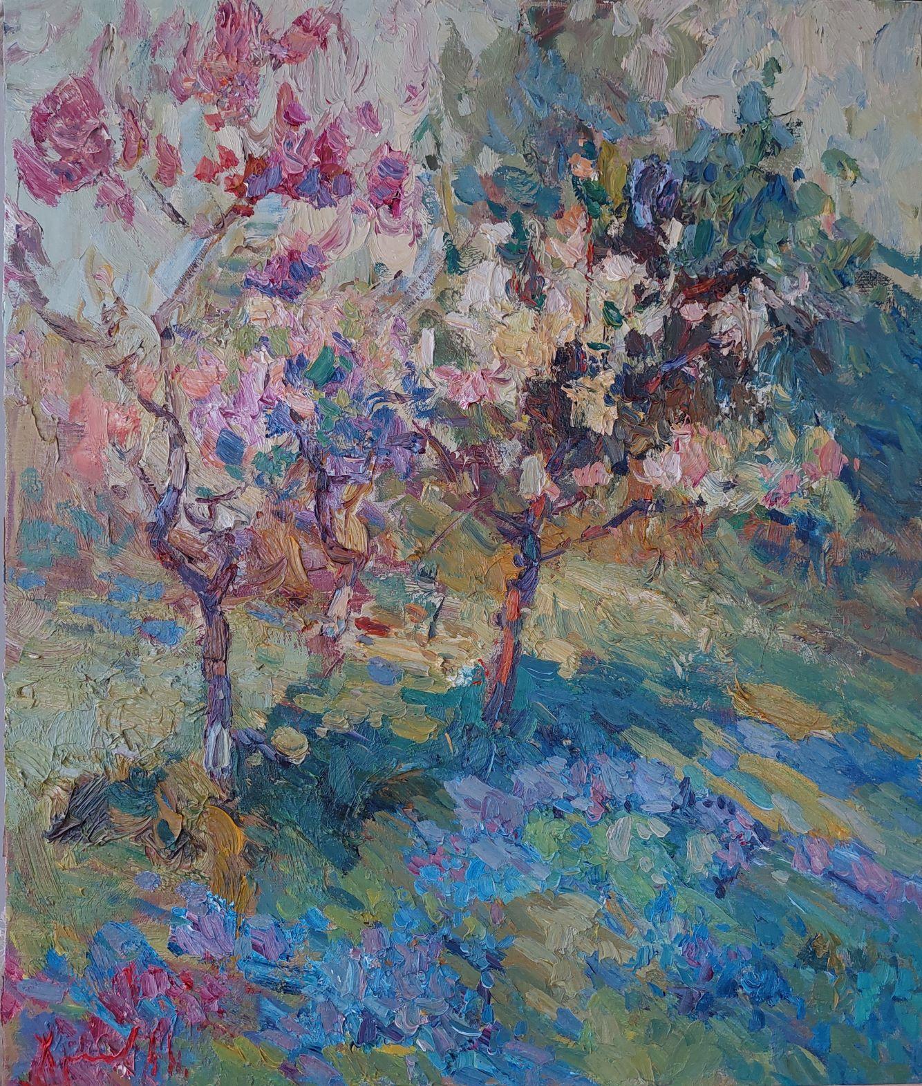 Oleksandr Khrapachov Landscape Painting - _FLOWERING. ANTONINO.